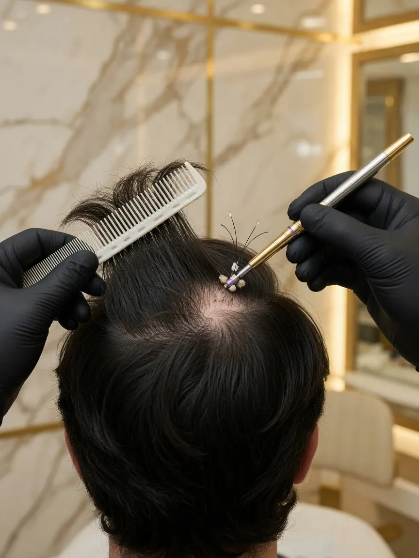 Long Hair FUE (sem raspar)